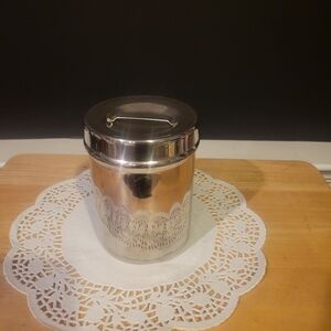 Stainless Steel Canister Polar Stainless Steel S-1 Canister w/ Lid 6" x 4"